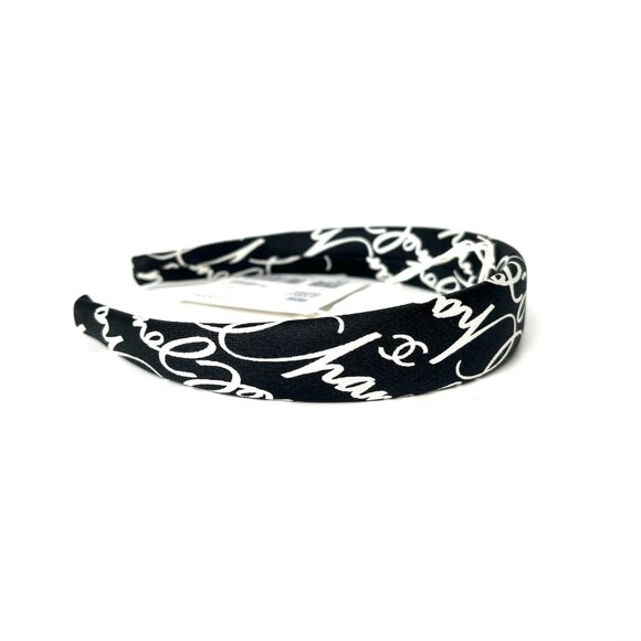 CHANEL Black and White Hairband - Picture 6 of 12